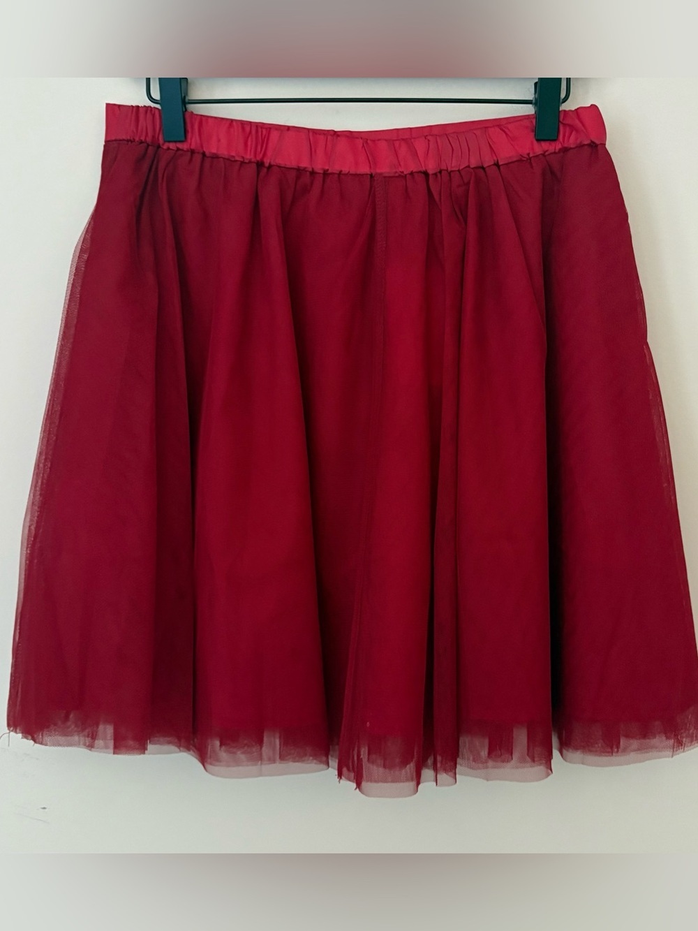 Tulip B Red Skater Skirt with Soft Tulle